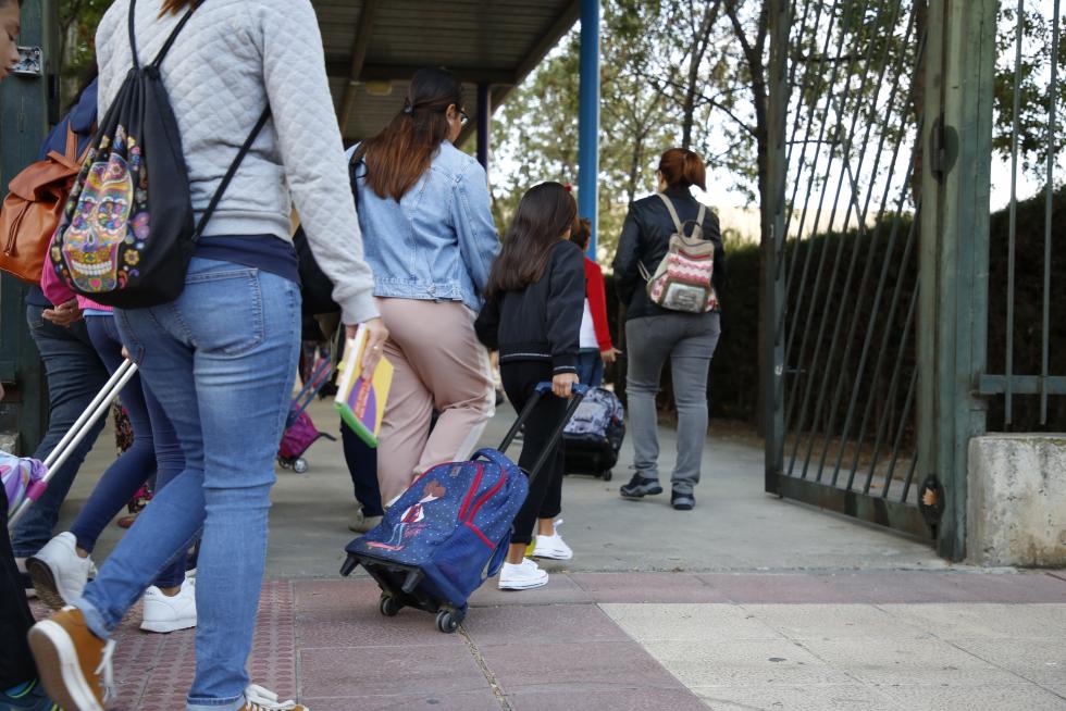 Vuelta al cole en Parque Goya.