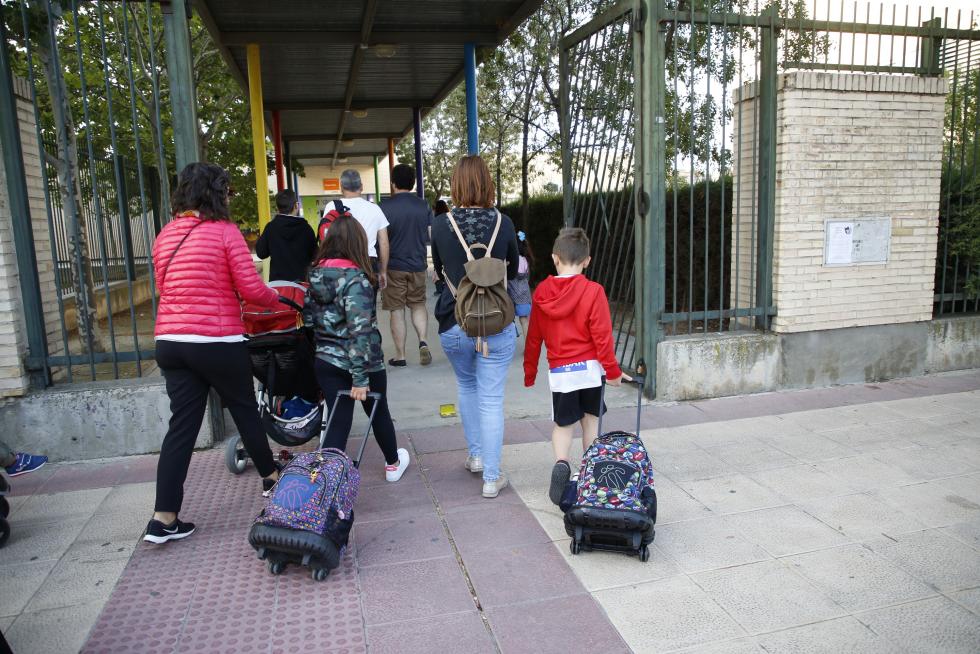 Vuelta al cole en Parque Goya.