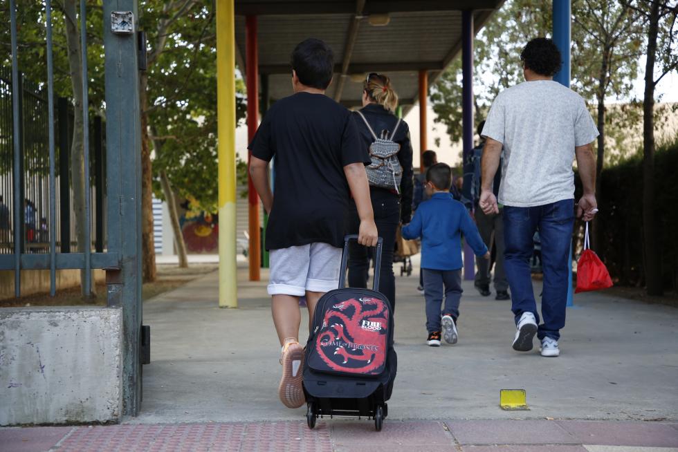 Vuelta al cole en Parque Goya.