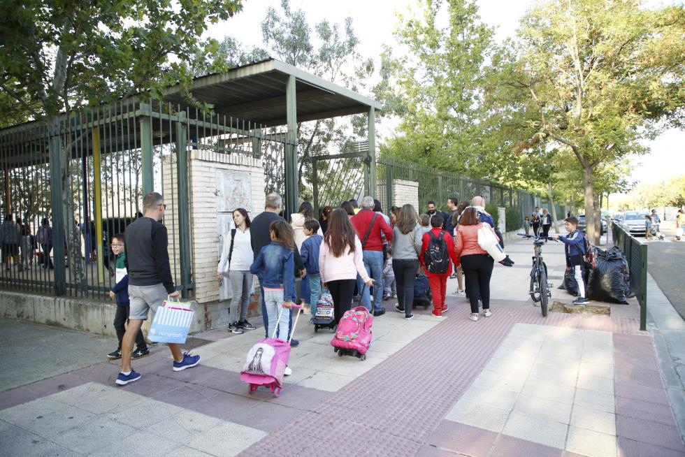 Vuelta al cole en Parque Goya.