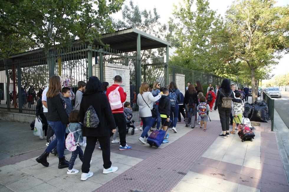 Vuelta al cole en Parque Goya.