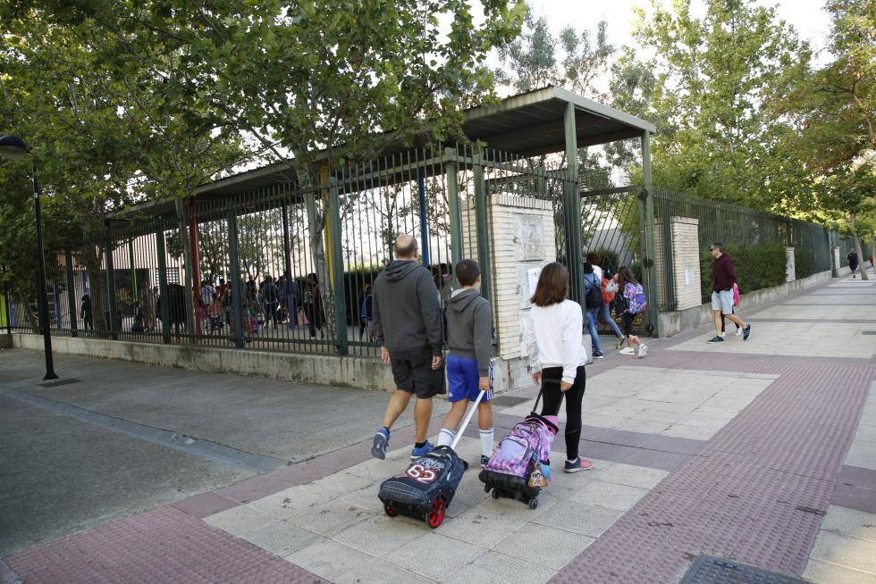 Vuelta al cole en Parque Goya.
