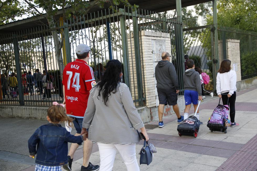 Vuelta al cole en Parque Goya.
