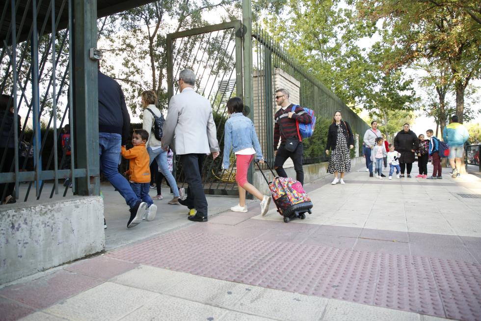 Vuelta al cole en Parque Goya.