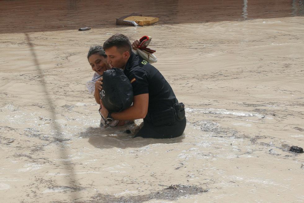 La gota fría azota el levante español
