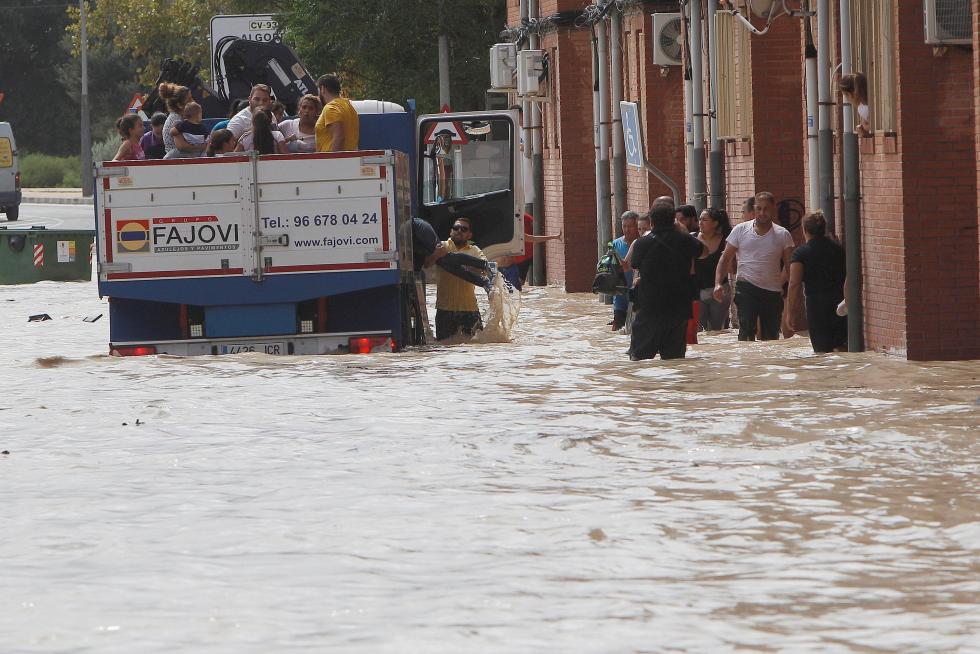 La gota fría azota el levante español