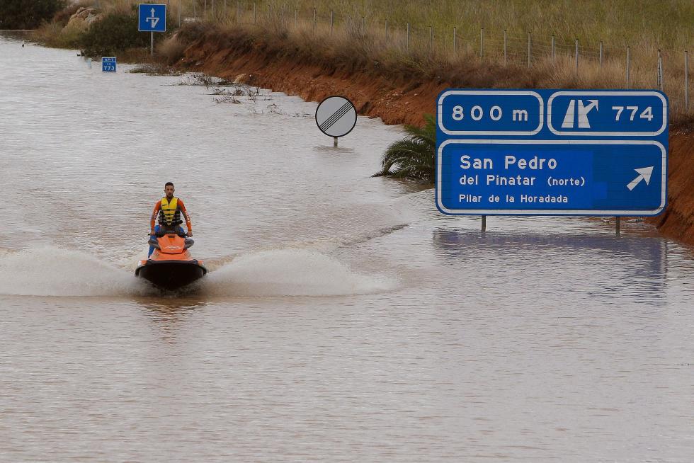 La gota fría azota el levante español
