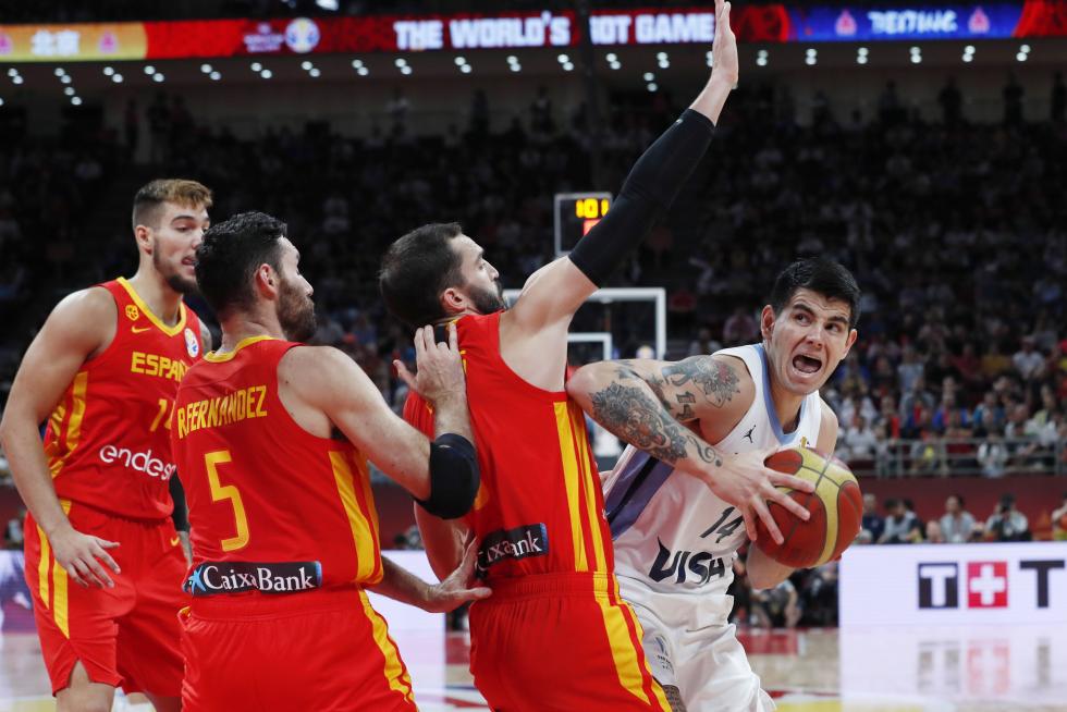 La final del Mundial de Baloncestos entre Argentina y España, en imágenes