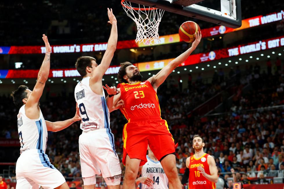 La final del Mundial de Baloncestos entre Argentina y España, en imágenes