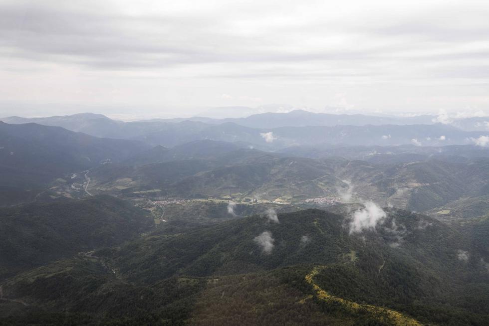 Santa Cilia desde la aeronave de Luis Ferreira