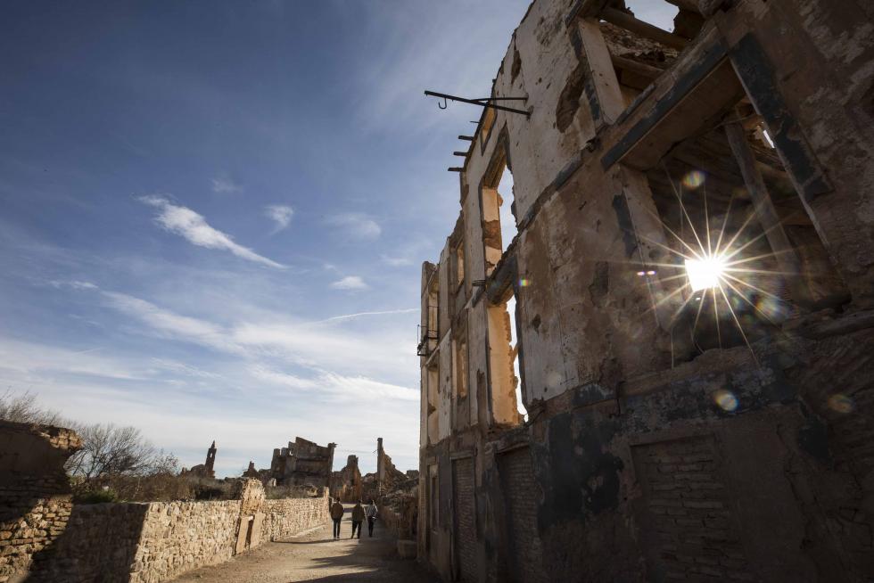 Imagen del pueblo viejo de Belchite