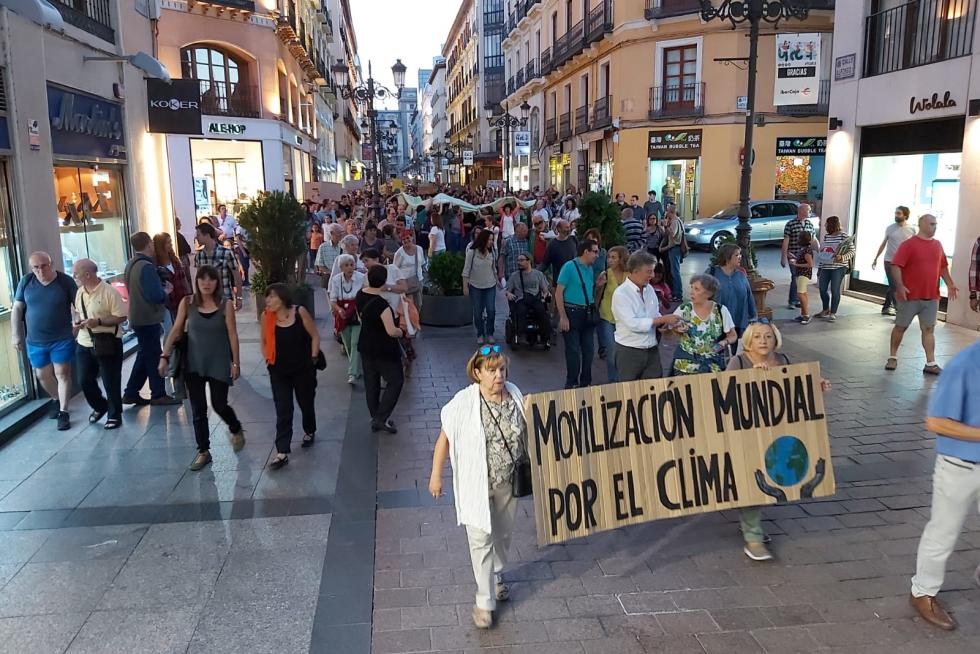 Manifestación en Zaragoza por el cambio climático