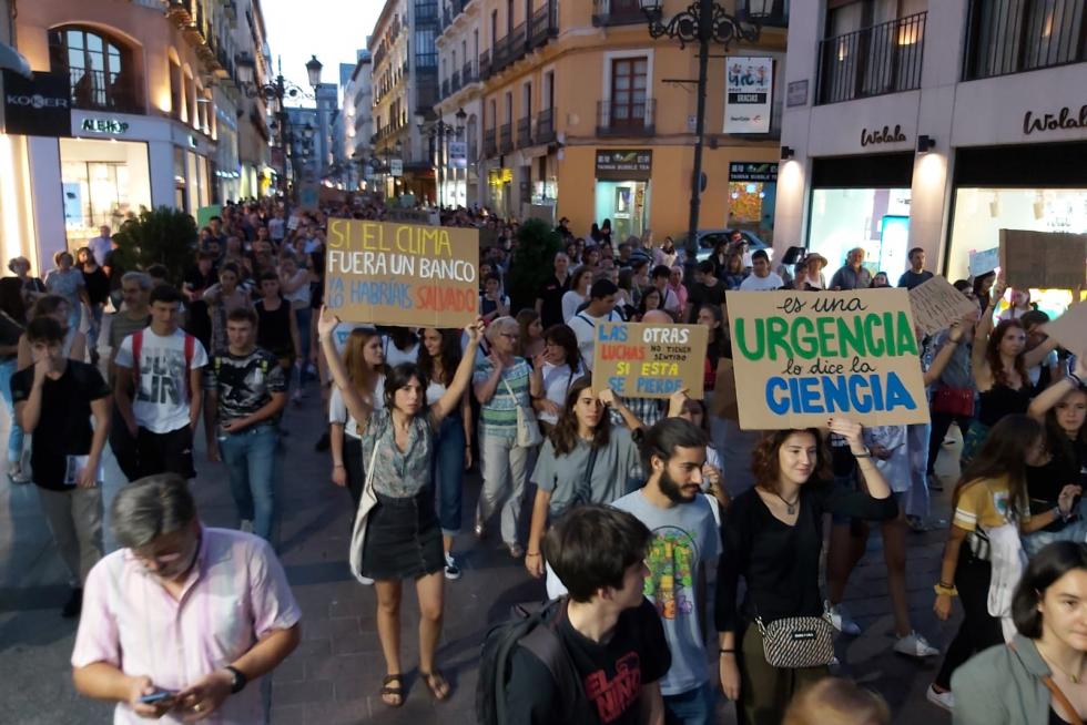Manifestación en Zaragoza por el cambio climático
