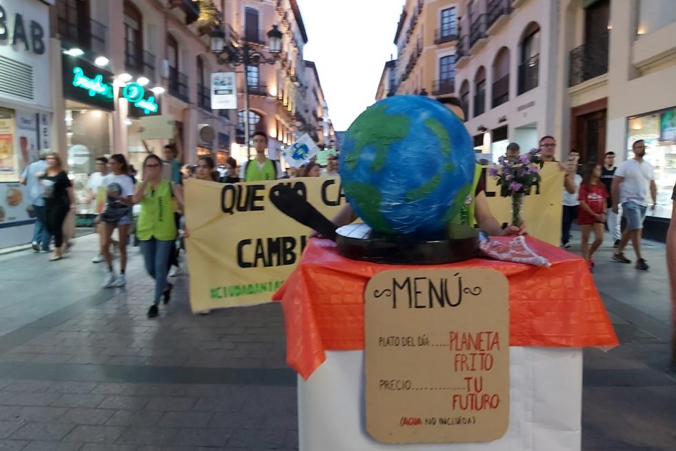 Manifestación en Zaragoza por el cambio climático