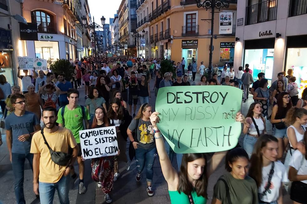Manifestación en Zaragoza por el cambio climático