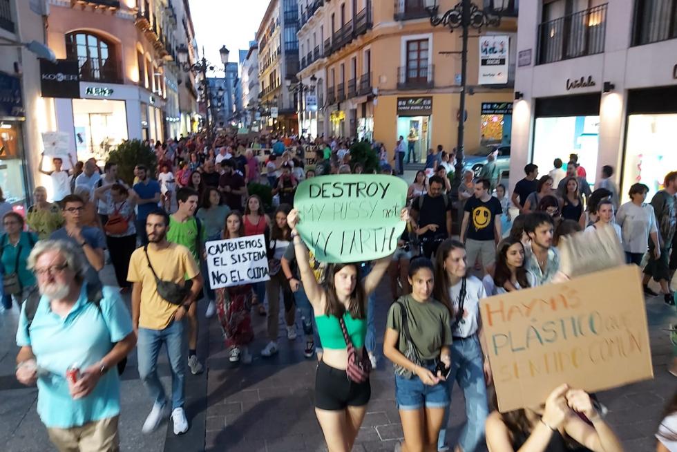 Manifestación en Zaragoza por el cambio climático
