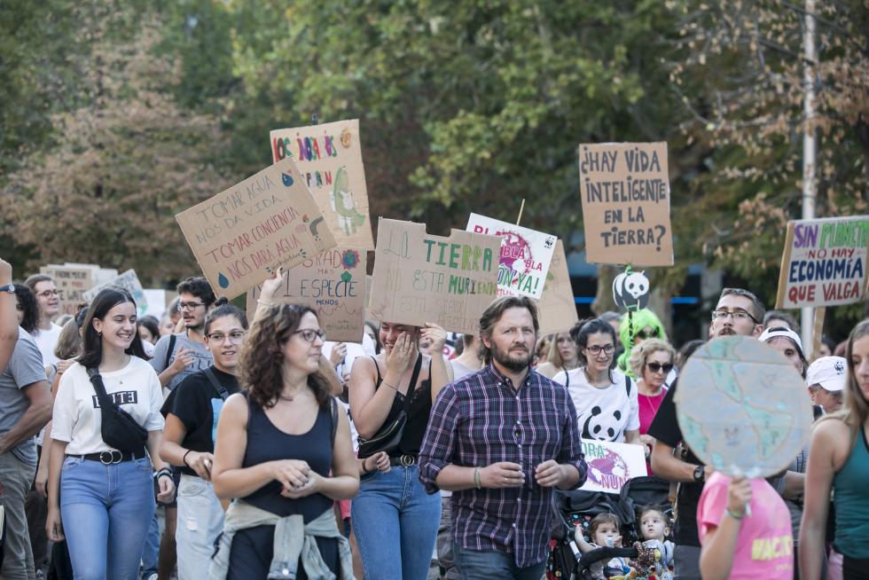 Manifestación por el clima en Zaragoza