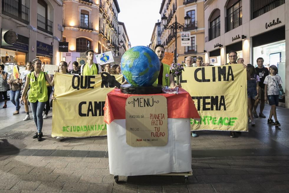 Manifestación por el clima en Zaragoza
