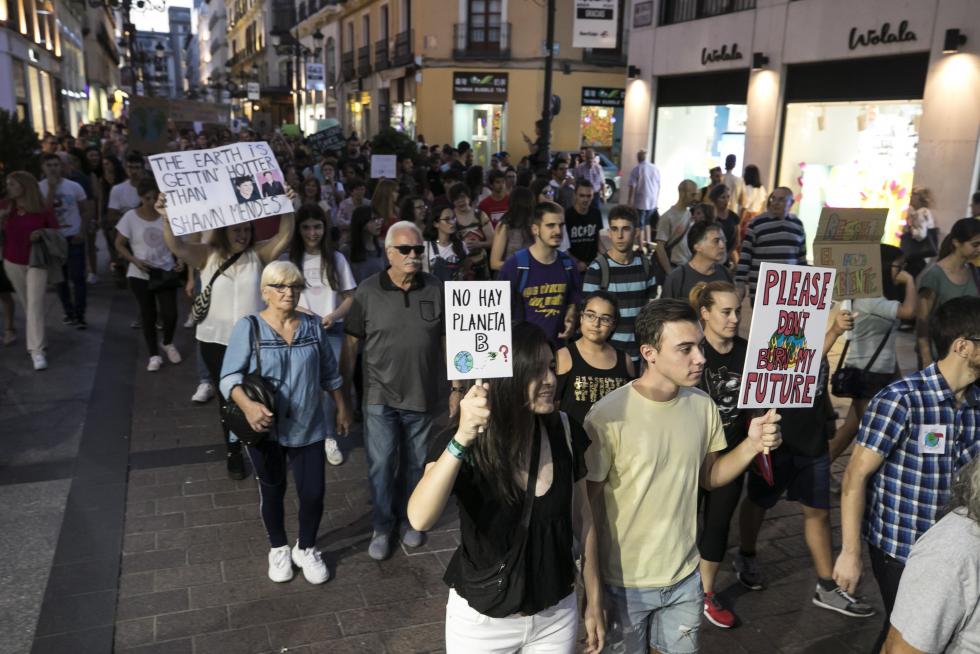 Manifestación por el clima en Zaragoza