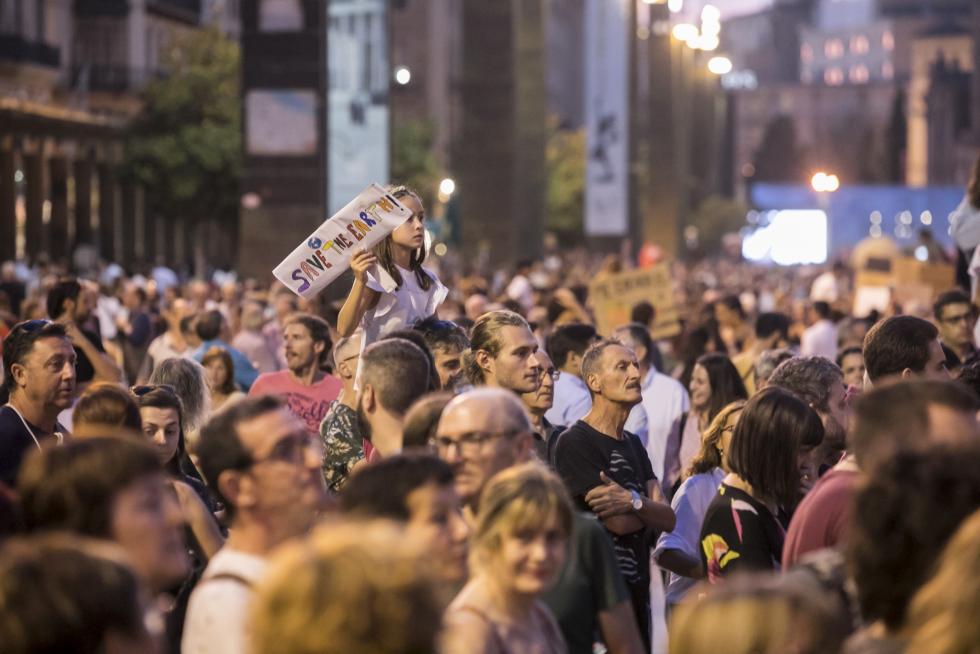 Manifestación por el clima en Zaragoza