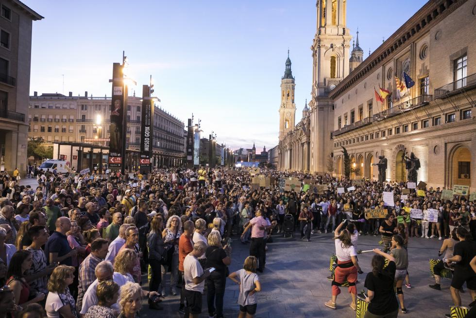 Manifestación por el clima en Zaragoza