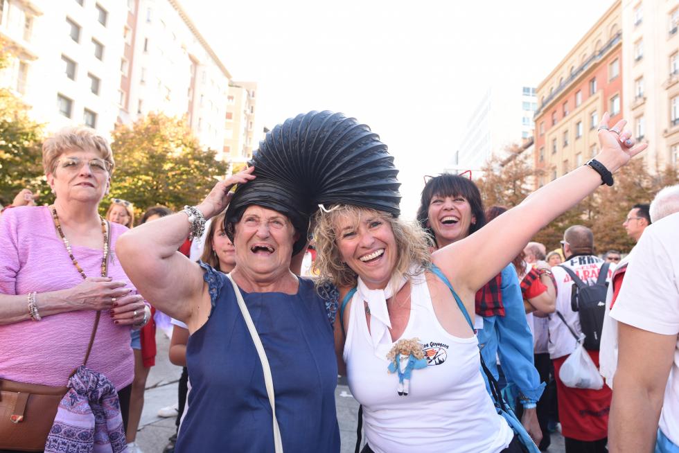 Pregón peñista en Zaragoza por las Fiestas del Pilar 2019.