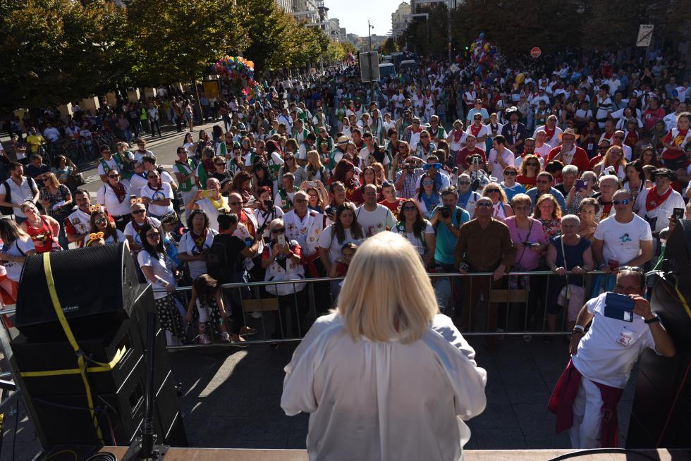 Pregón peñista en Zaragoza por las Fiestas del Pilar 2019.