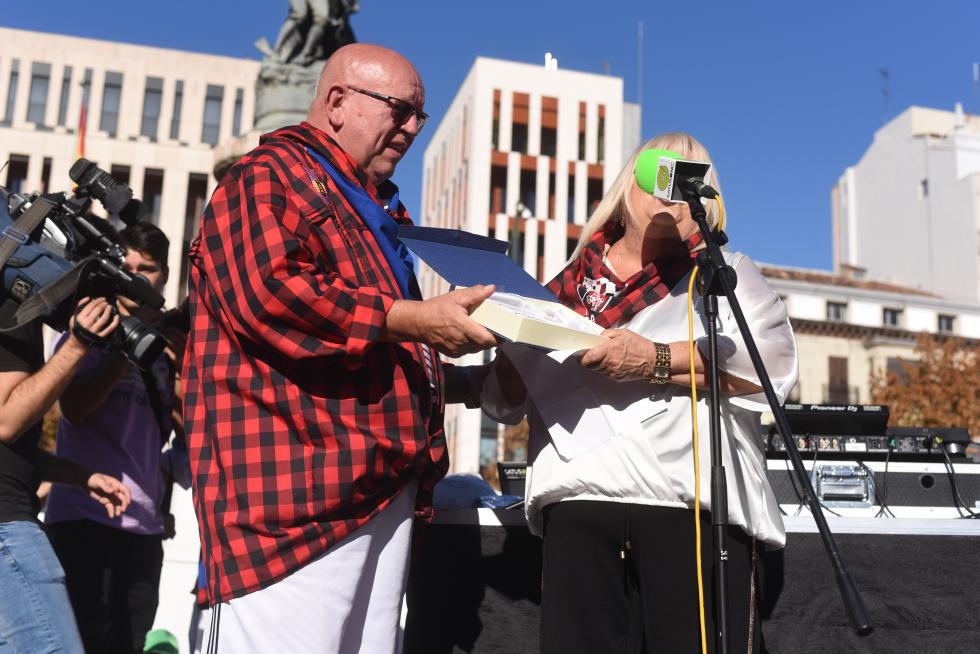 Pregón peñista en Zaragoza por las Fiestas del Pilar 2019.