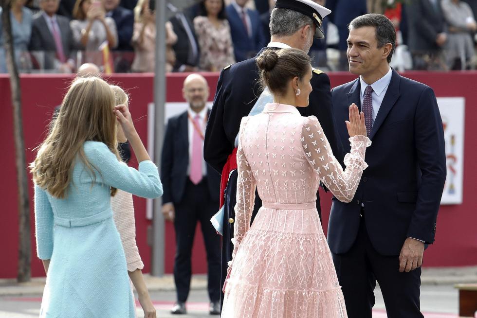 Los Reyes presiden el desfile del Día de la Fiesta Nacional