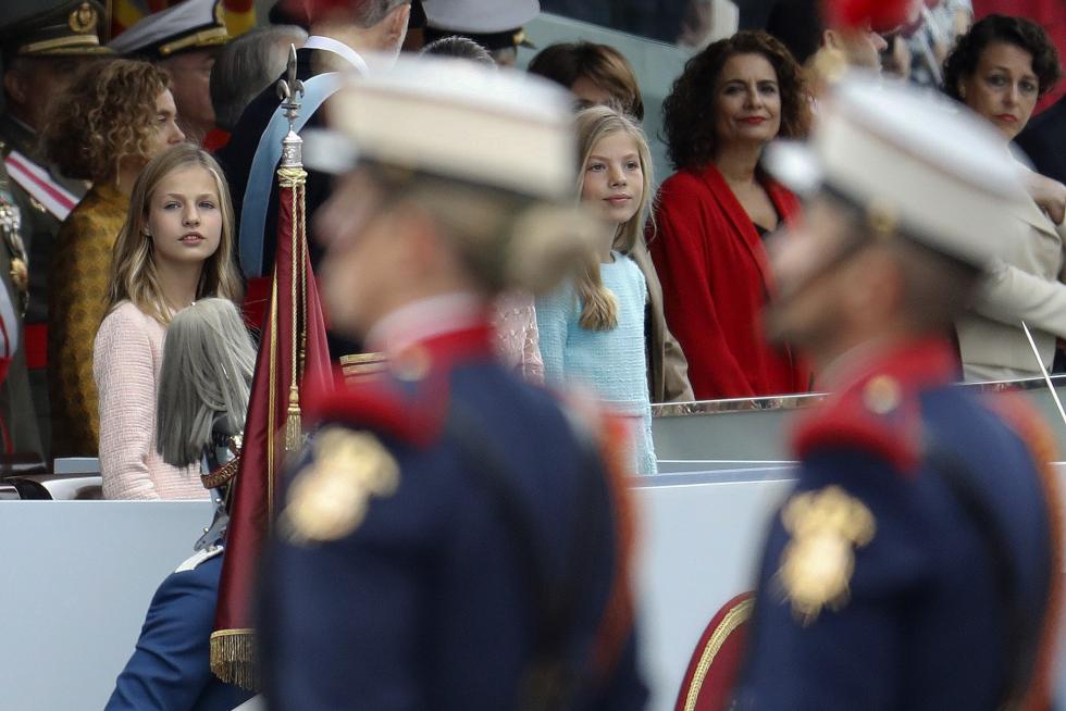 Los Reyes presiden el desfile del Día de la Fiesta Nacional