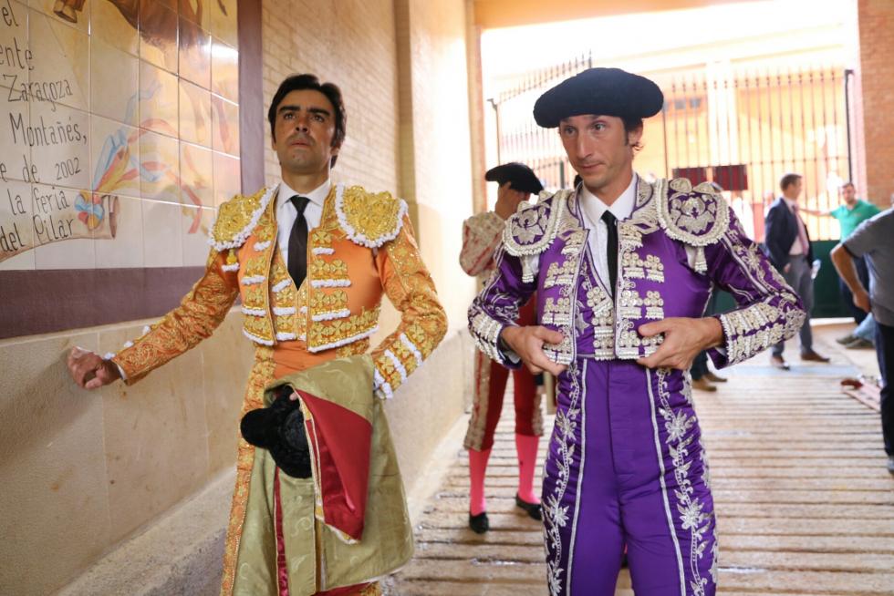 Cogida a Mariano de la Viña, subalterno de Enrique Ponce.