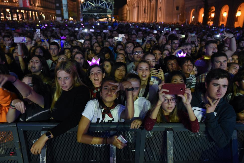 Concierto de Lola Índigo en la plaza del Pilar de Zaragoza el 12 de octubre de las Fiestas del Pilar