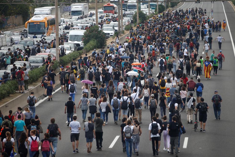 Reacciones en la calle a la sentencia del 'procés'