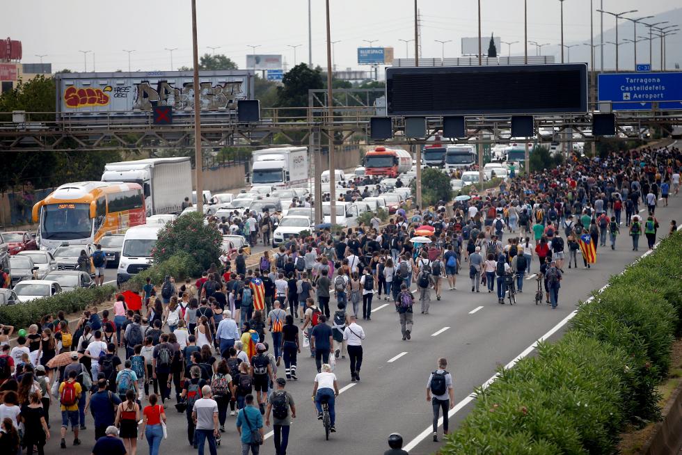 Reacciones en la calle a la sentencia del 'procés'