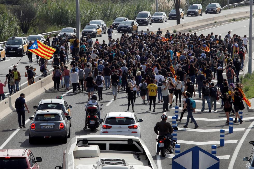 Reacciones en la calle a la sentencia del 'procés'