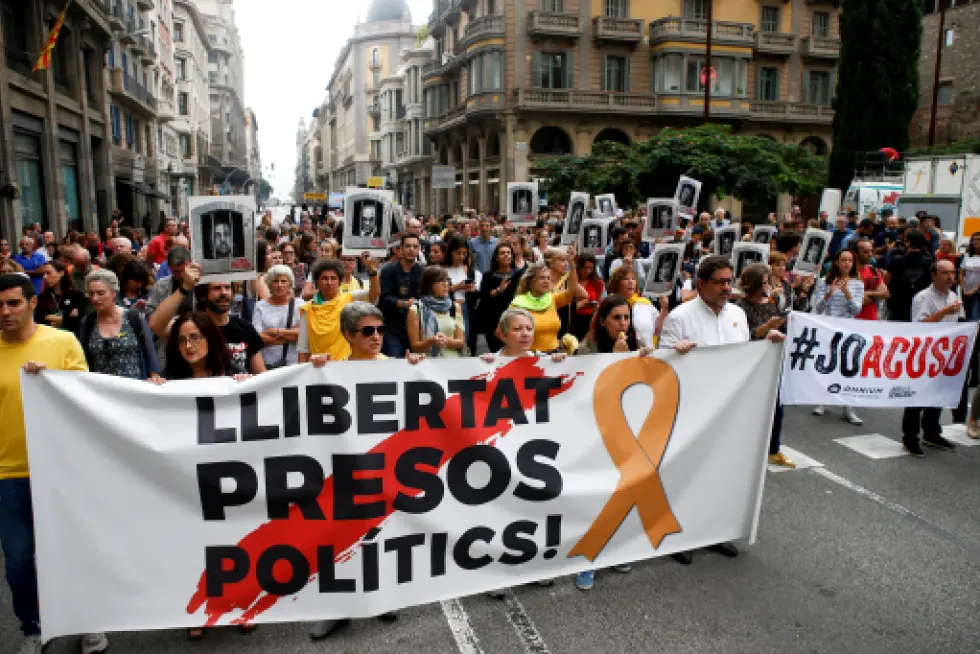 Tras conocer la sentencia del procés se han producido concentraciones y cortes de carreteras como muestra de apoyo a los políticos presos.