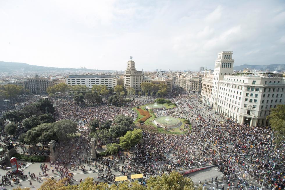 Tras conocer la sentencia del procés se han producido concentraciones y cortes de carreteras como muestra de apoyo a los políticos presos.