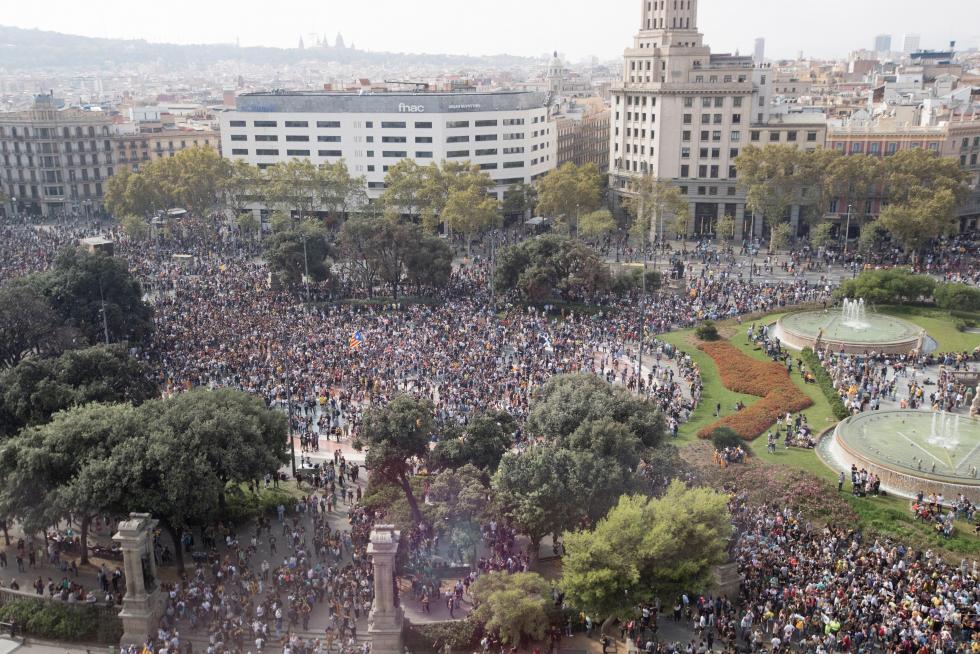 Tras conocer la sentencia del procés se han producido concentraciones y cortes de carreteras como muestra de apoyo a los políticos presos.