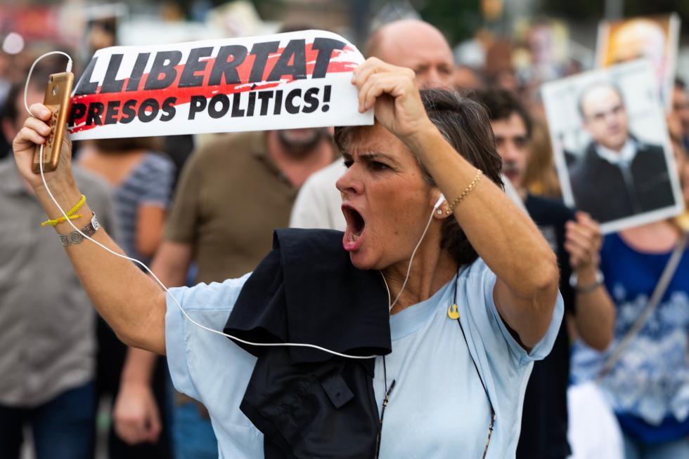 Tras conocer la sentencia del procés se han producido concentraciones y cortes de carreteras como muestra de apoyo a los políticos presos.