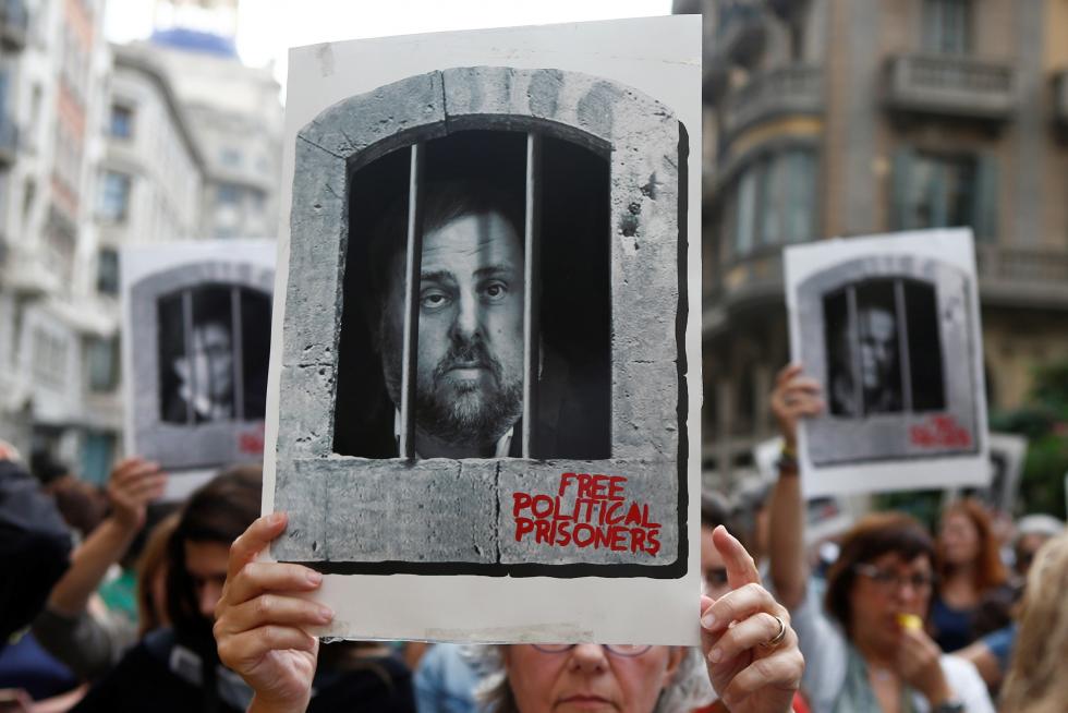 Tras conocer la sentencia del procés se han producido concentraciones y cortes de carreteras como muestra de apoyo a los políticos presos.