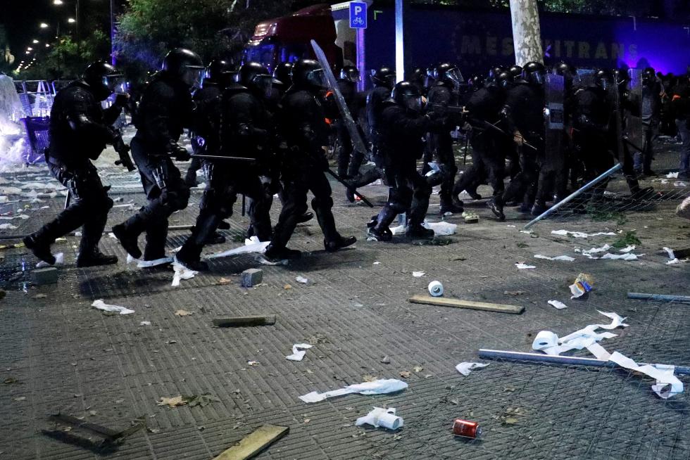 Tercer día de incidentes en Barcelona.
