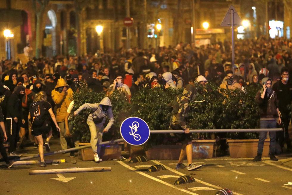 Tercer día de incidentes en Barcelona.