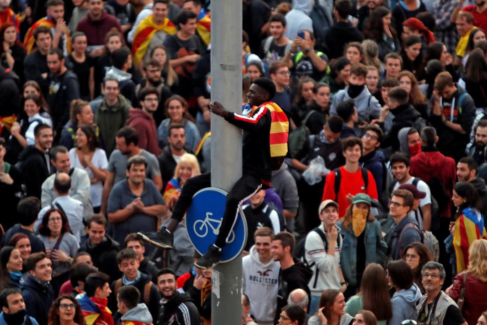 Tercera noche de incidentes en Barcelona