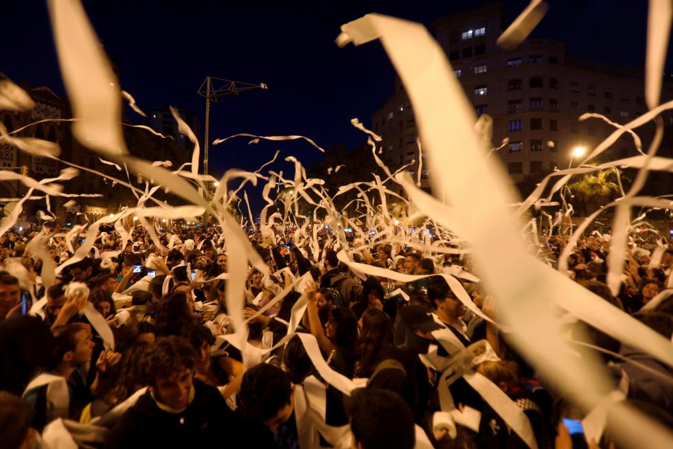 Tercera noche de incidentes en Barcelona