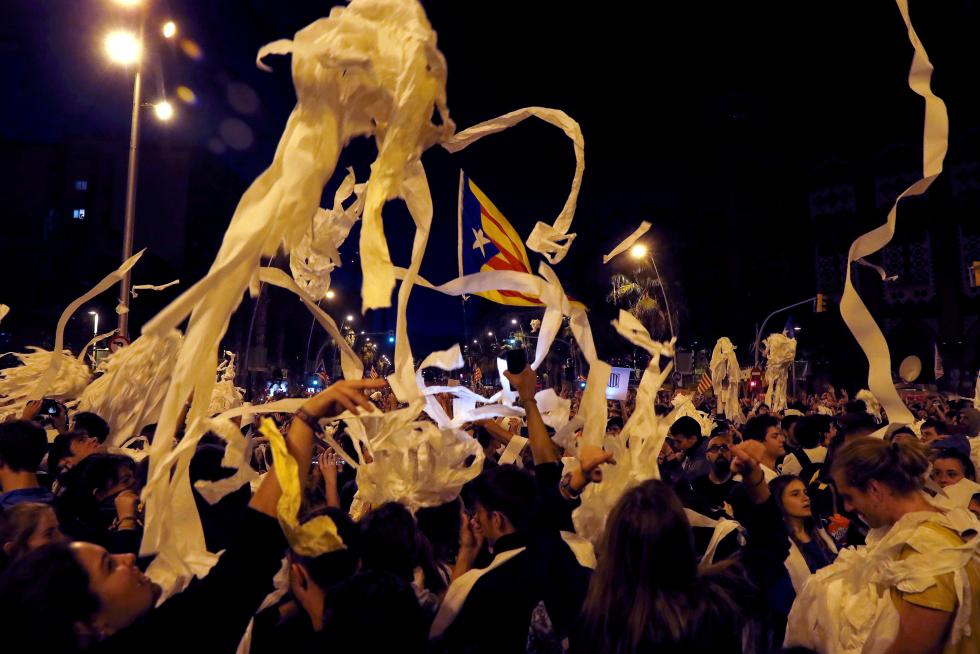 Tercera noche de incidentes en Barcelona