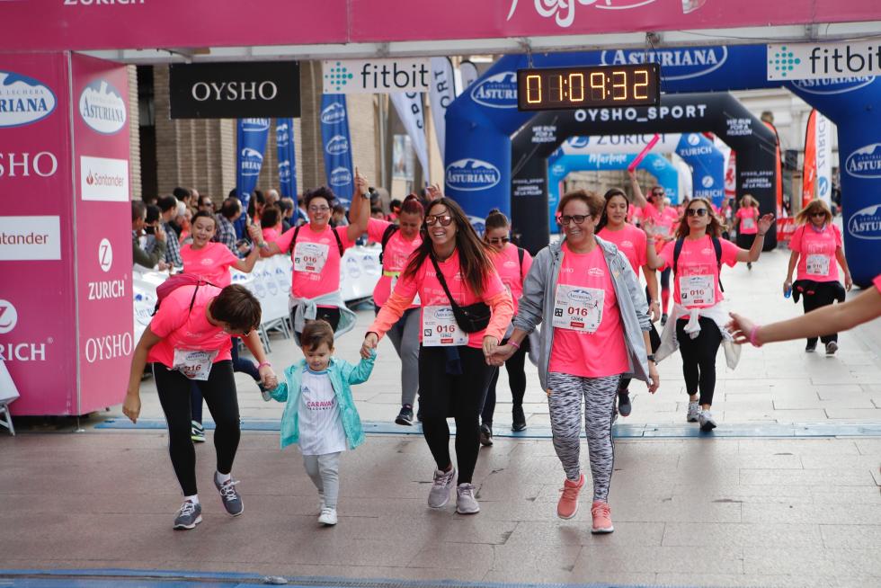 Un total de 13.000 participantes en la Carrera de la Mujer de Zaragoza.