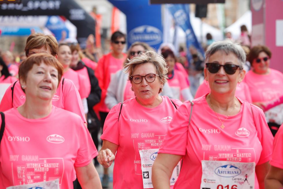Un total de 13.000 participantes en la Carrera de la Mujer de Zaragoza.