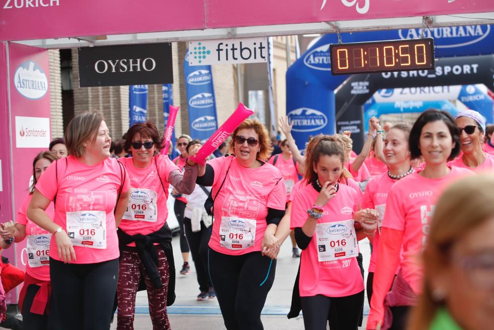 Un total de 13.000 participantes en la Carrera de la Mujer de Zaragoza.