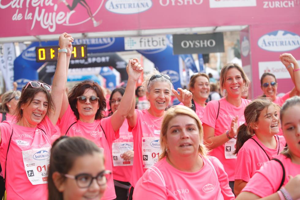 Un total de 13.000 participantes en la Carrera de la Mujer de Zaragoza.