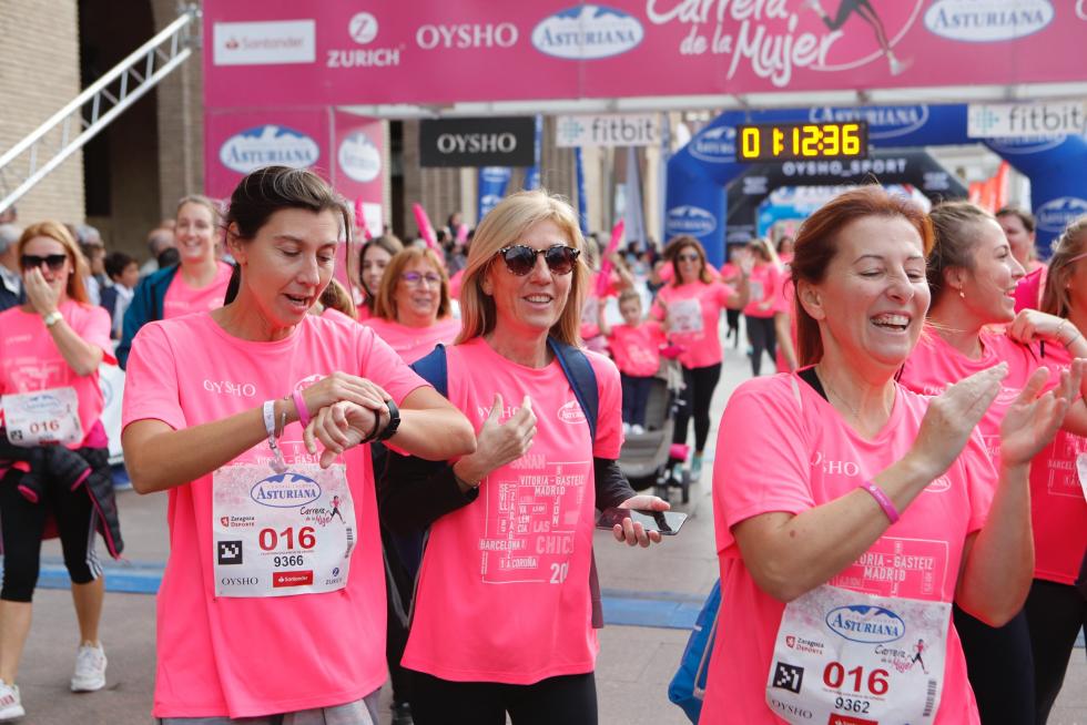 Un total de 13.000 participantes en la Carrera de la Mujer de Zaragoza.